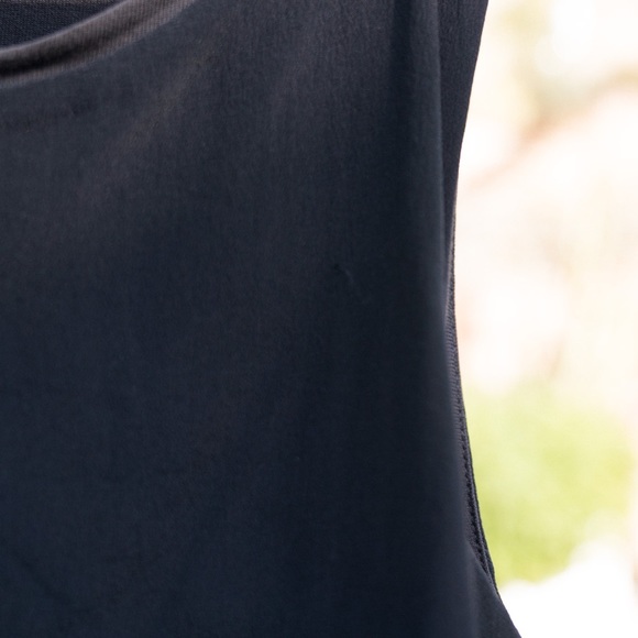 All Saints Black Mini Layered Swing Dress - Picture 4 of 4